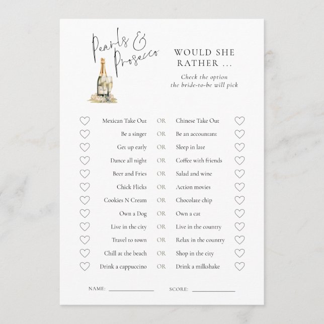 Pärlor skulle hon hellre Möhippa spelkortet Inbjudningar (Framsida)