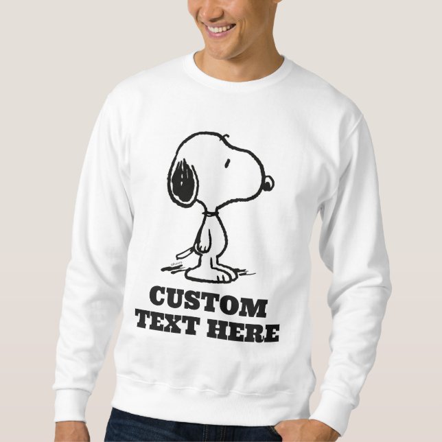 Pärlor | Snoopy Lång Ärmad Tröja (Framsida)