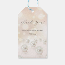 Pärlor Tack Bröllopsfest Presentetikett