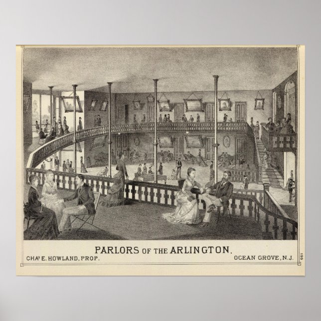 Parlors of the Arlington, Ocean Grove, NJ Poster (Framsidan)