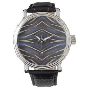 Pärlpärlhöns fjäderdesign armbandsur