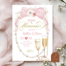 Pärlrosa Bow Coquette Mamas och Mimosa