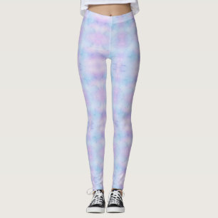 Parly Psychedelic Pastel Lavender Blue Rosa Leggings