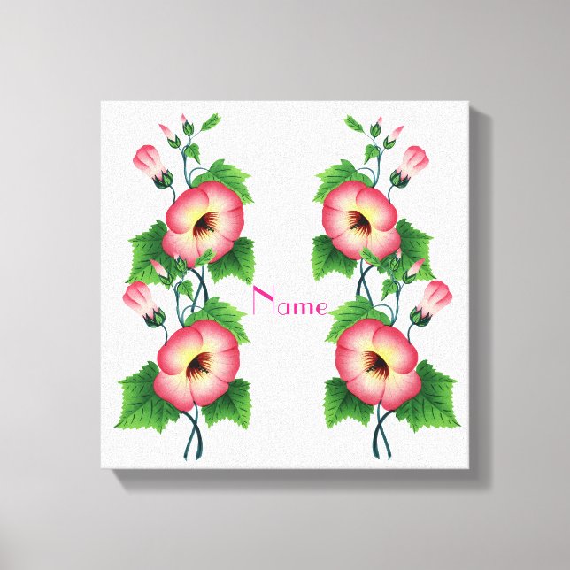 Parly Rosa Flowers Thunder_Cove Canvastryck (Framsida)