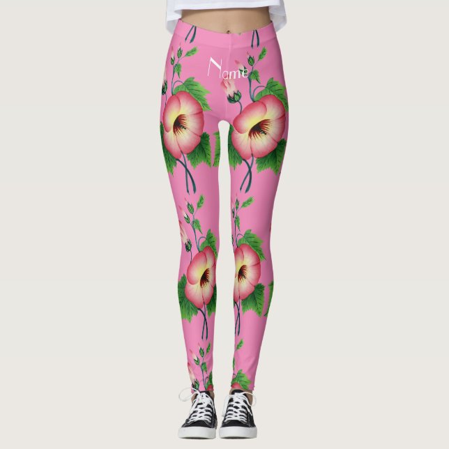 Parly Rosa Flowers Thunder_Cove Leggings (Framsida)