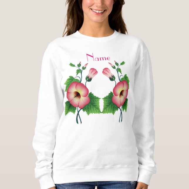 Parly Rosa Flowers Thunder_Cove  T Shirt (Framsida)