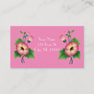 Parly Rosa Flowers Thunder_Cove Visitkort