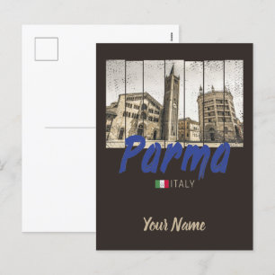 Parma Emilia-Romagna Italien Vintage Souvenir Helg Vykort