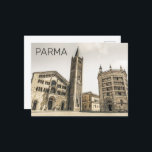 Parma Emilia Romagna Piazza Del Duomo Italien Helg Vykort<br><div class="desc">Parma Piazza del Duomo Emilia-Romagna i Italien Vintage souvenir för semesterresor och resenärer. Parma i Italiens souvenir eller födelsedagspresent för semester. Parma och Reggio nell'Emilia i Italien Retro-konstverk för vintage entusiaster och Modena och Bologna älskare. Staden Parma Emilia-Romagna i Italien Panorama. Piazza del Duomo vintage souvenir for Reggio nell'Emilia vacationers....</div>