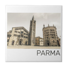 Parma Emilia Romagna Piazza Del Duomo Italien Kakelplatta