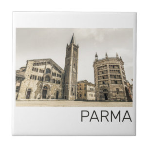 Parma Emilia Romagna Piazza Del Duomo Italien Kakelplatta