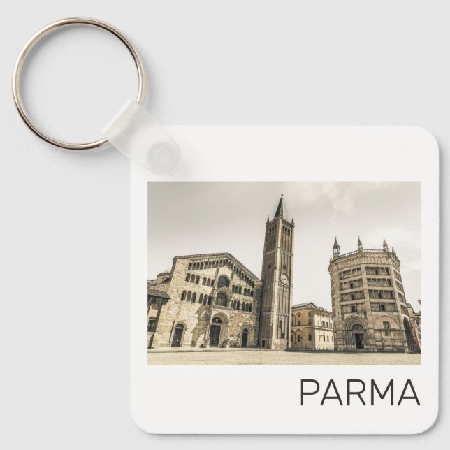 Parma Emilia Romagna Piazza Del Duomo Italien Nyckelring (Framsida)