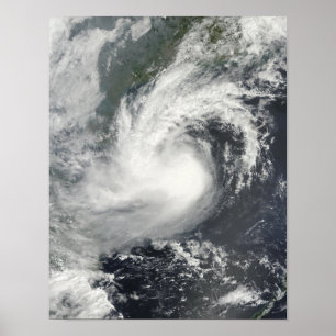 Parma för tropisk storm annalkande china och Viet Poster