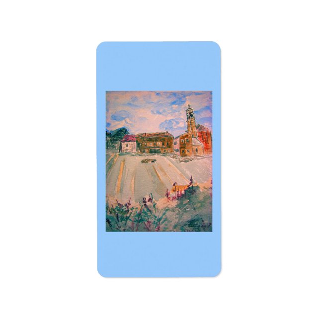 parma italien adressetikett (Framsidan)