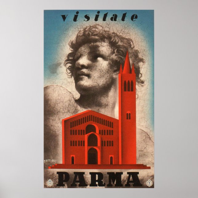 Parma, Italien Vintage resor Poster (Framsidan)