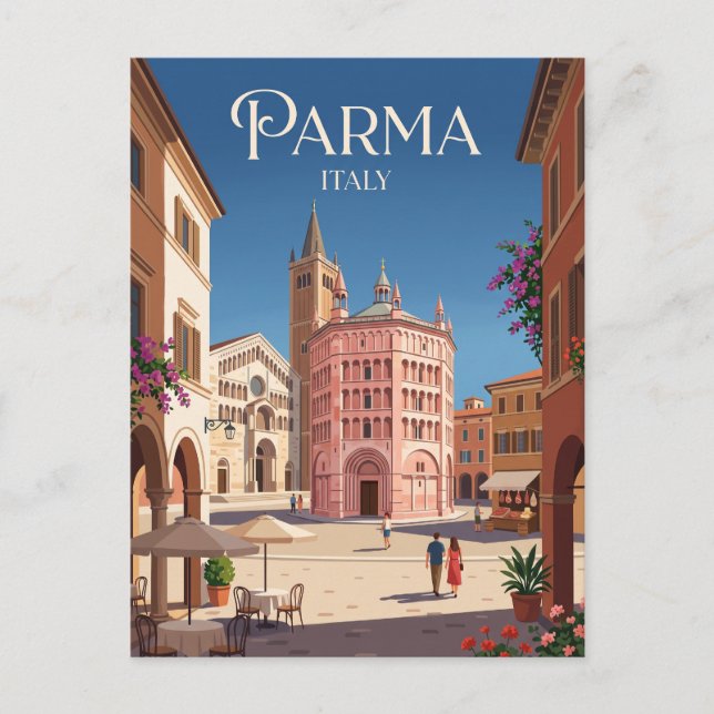 Parma Italien Vykort (Framsida)
