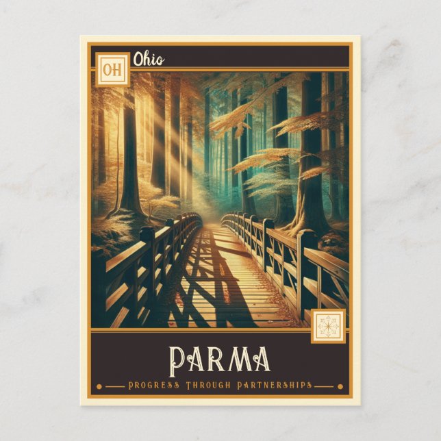 Parma, Ohio | VINTAGE Vykort (Framsida)