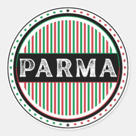 Parma Stad Stolt Emblem – Italiensk Identitet Runt Klistermärke