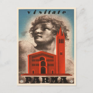 Parma, vykort för Italien Vintage resor