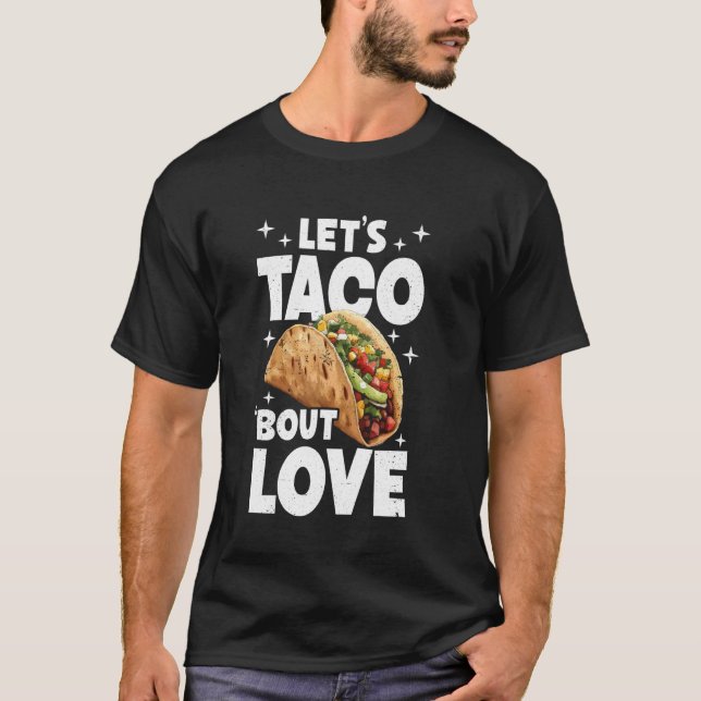Parmatchande matpun tacoälskare t shirt (Framsida)
