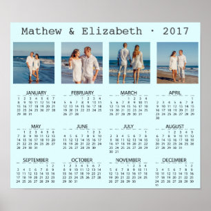 Parnamn och foton   2017 Fotokalender Poster