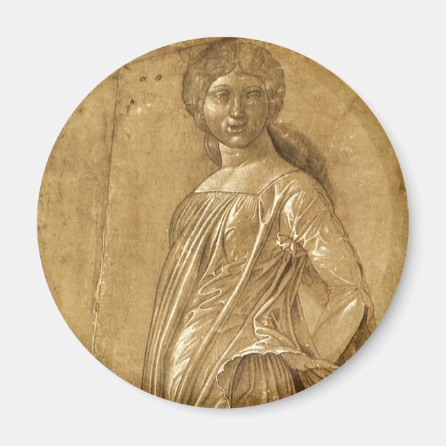 Parnassus, Dancing Muse av Andrea Mantegna Magnet (Framsidan)