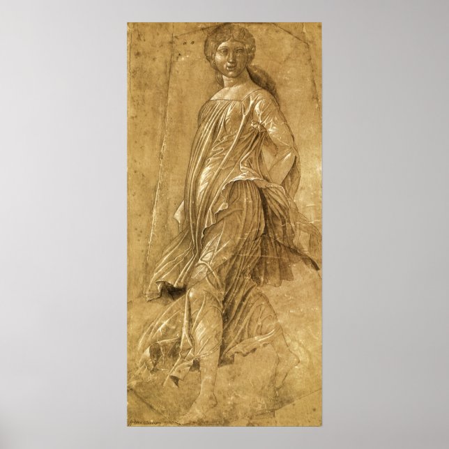 Parnassus, Dancing Muse av Andrea Mantegna Poster (Framsidan)