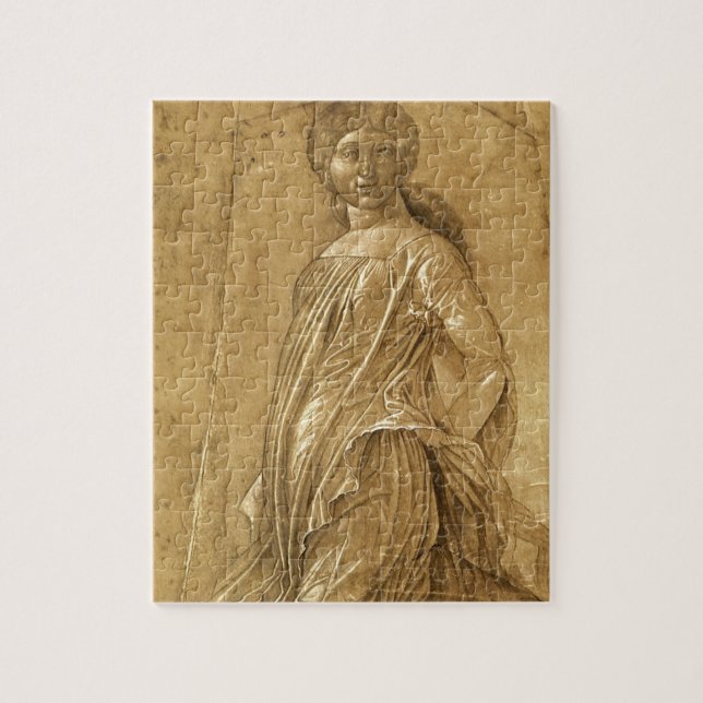 Parnassus, Dancing Muse av Andrea Mantegna Pussel (Vertikal)