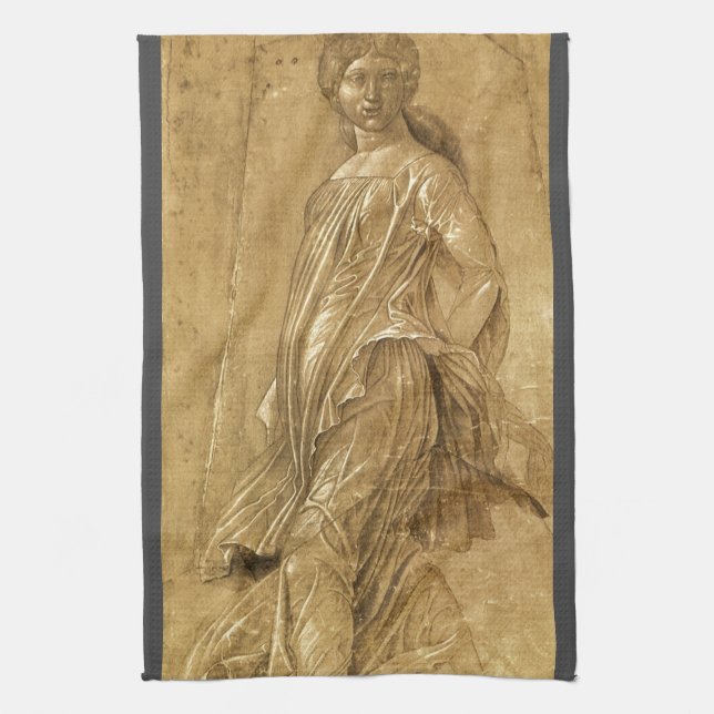 Parnassus, dansande muse av Andrea Mantegna Kökshandduk (Vertikal)