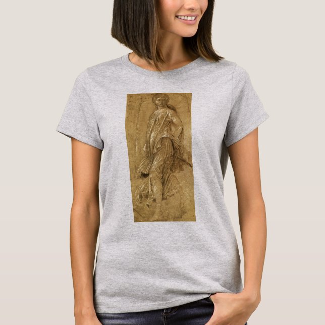 Parnassus, dansande muse av Andrea Mantegna Tee Shirt (Framsida)