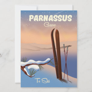 Parnassus Greece Ski-reseaffisch