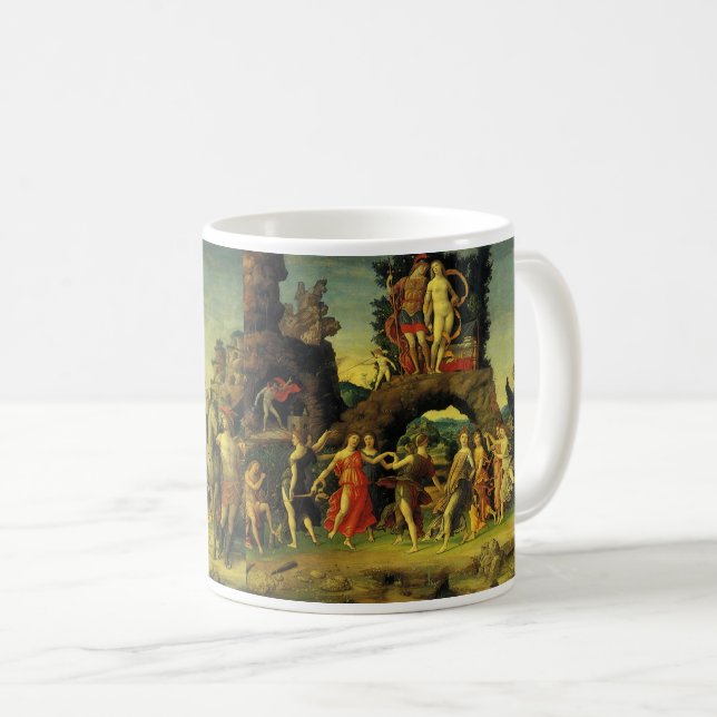 Parnassus, Mars och Venus av Andrea Mantegna Kaffemugg (Framsida höger)