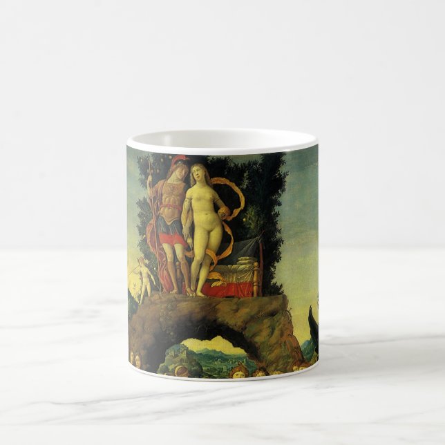 Parnassus, Mars och Venus av Andrea Mantegna Kaffemugg (Center)