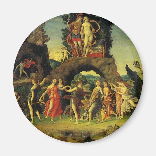 Parnassus, Mars och Venus av Andrea Mantegna Magnet (Framsidan)