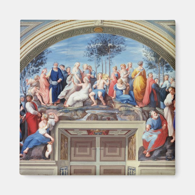 Parnassus och Disputa från Stanza della S Magnet (Framsidan)