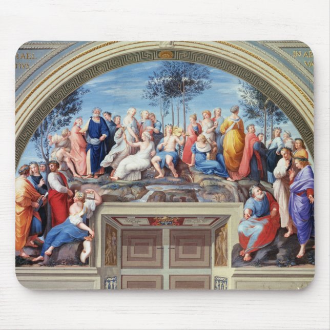 Parnassus och Disputaen, från Stanzadellaen S Musmatta (Framsidan)