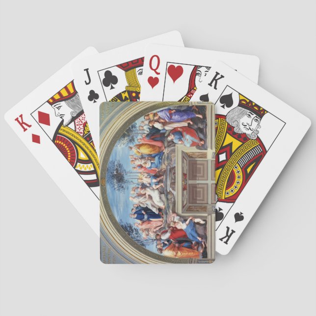 Parnassus och Disputaen, från Stanzadellaen S Spel Kort (Baksidan)