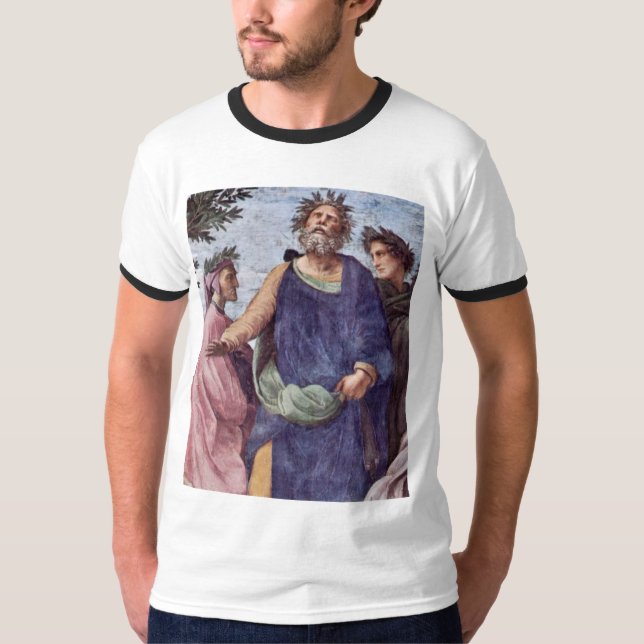Parnassusen av Raffael (bäst kvalitets-) T-shirt (Framsida)