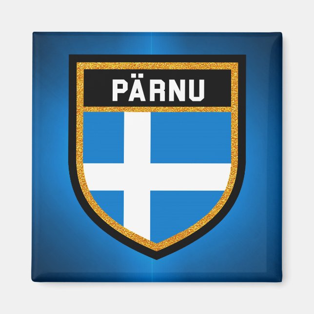 Pärnu Flagga Magnet (Framsidan)