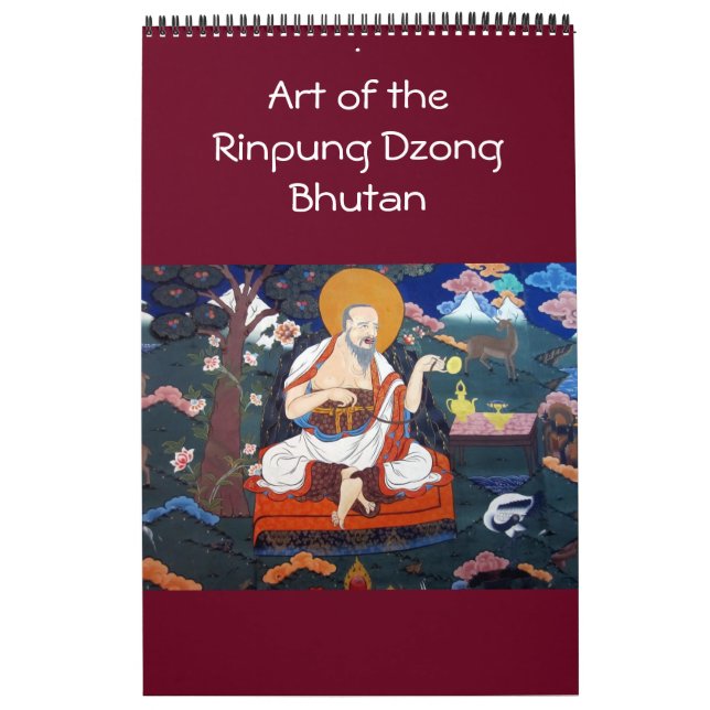 paro dzong bhutan konst kalender (Omslag)