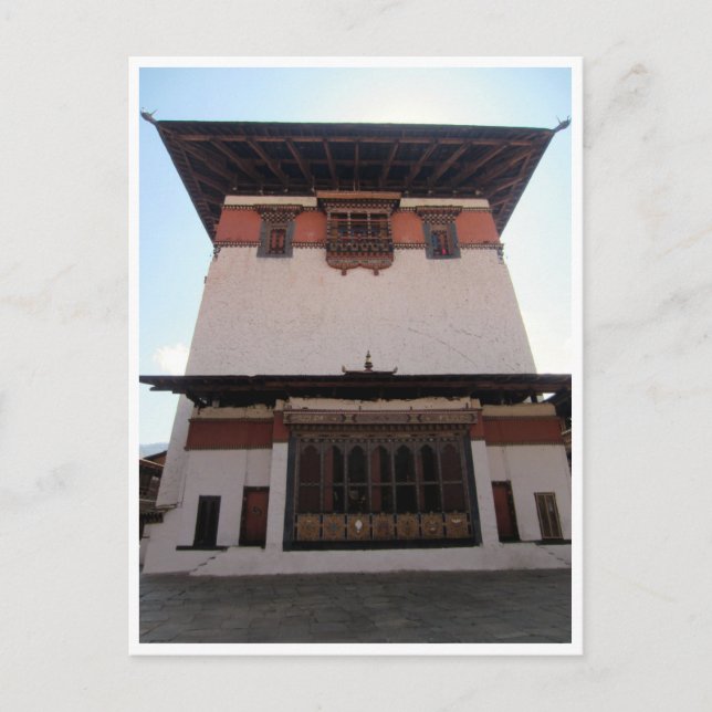 Paro Dzong central Vykort (Framsida)