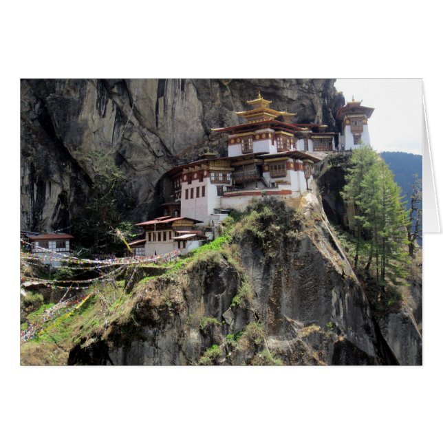 paro taktsang hälsningskort (Framsidan Horizontal)