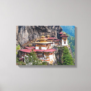 Paro Taktsang: The Tiger's Nest Monastery - Bhutan Canvastryck