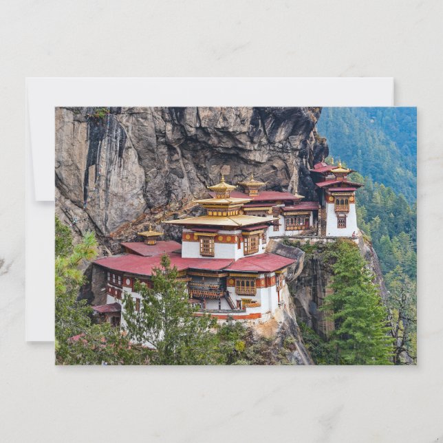 Paro Taktsang: The Tiger's Nest Monastery - Bhutan Inbjudningar (Framsida)