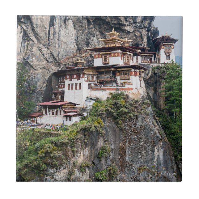 Paro Taktsang: The Tiger's Nest Monastery - Bhutan Kakelplatta (Framsidan)