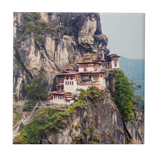 Paro Taktsang: The Tiger's Nest Monastery - Bhutan Kakelplatta (Framsidan)