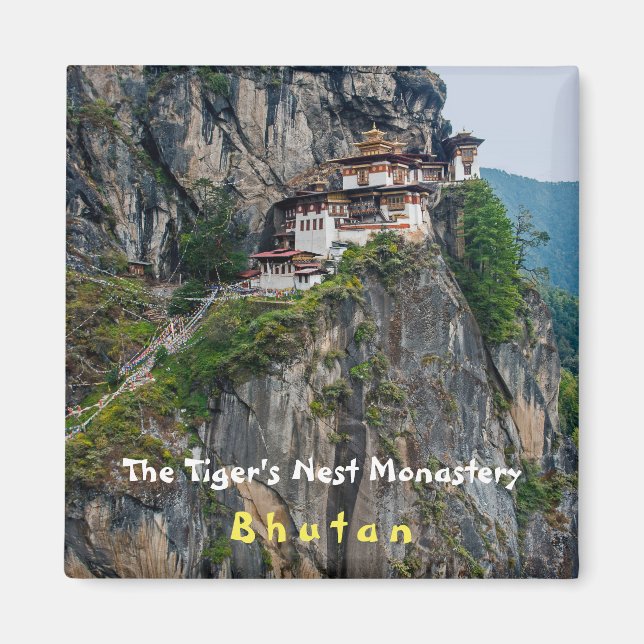 Paro Taktsang: The Tiger's Nest Monastery - Bhutan Magnet (Framsidan)