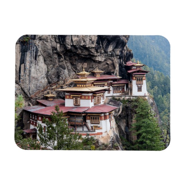 Paro Taktsang: The Tiger's Nest Monastery - Bhutan Magnet (Horisontell)