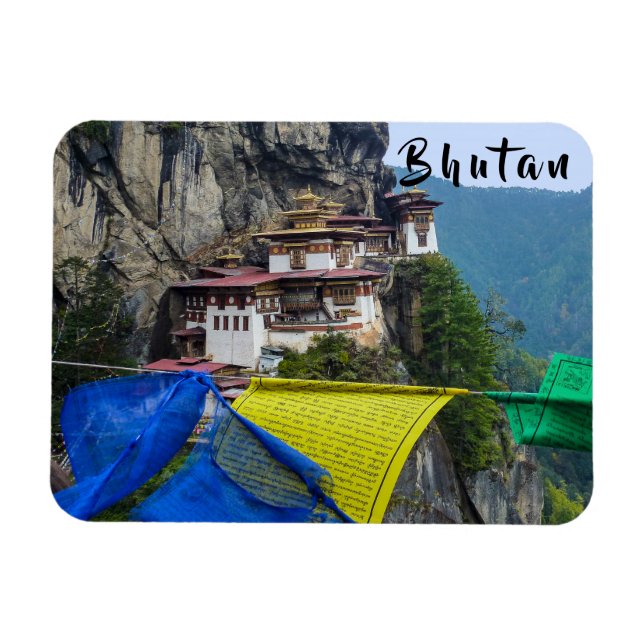 Paro Taktsang: The Tiger's Nest Monastery - Bhutan Magnet (Horisontell)