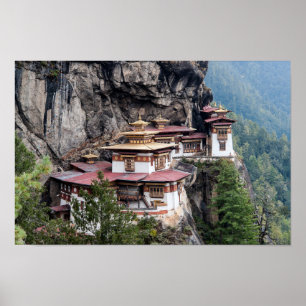 Paro Taktsang: The Tiger's Nest Monastery - Bhutan Poster